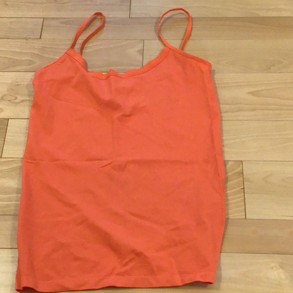 The Limited- cami in a pretty orange color-size L- detailed edged collar
